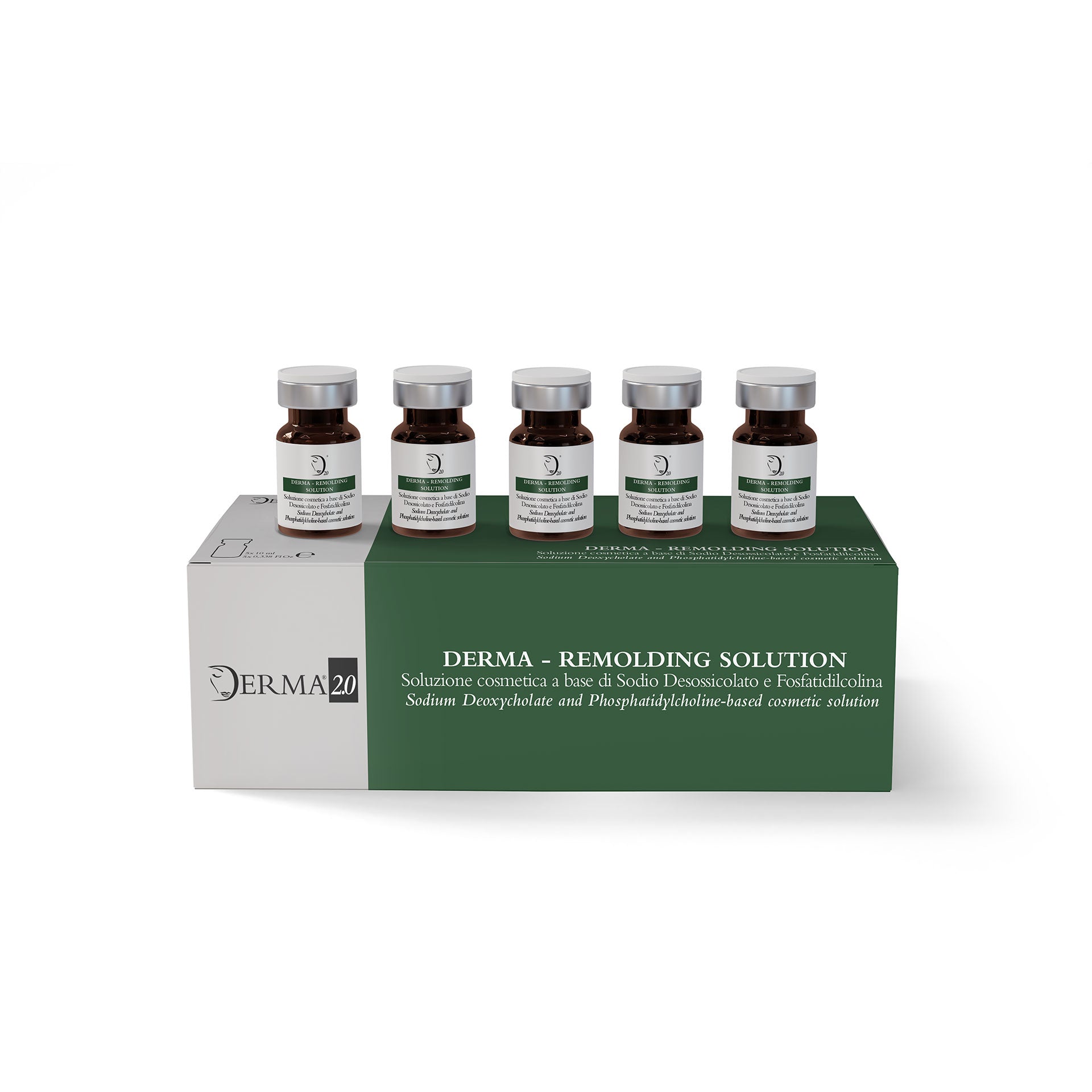 DERMA - REMOLDING SOLUTION – Phosphatidylcholine + deoxycholic acid in sterile vials - Derma 2.0® Switzerland