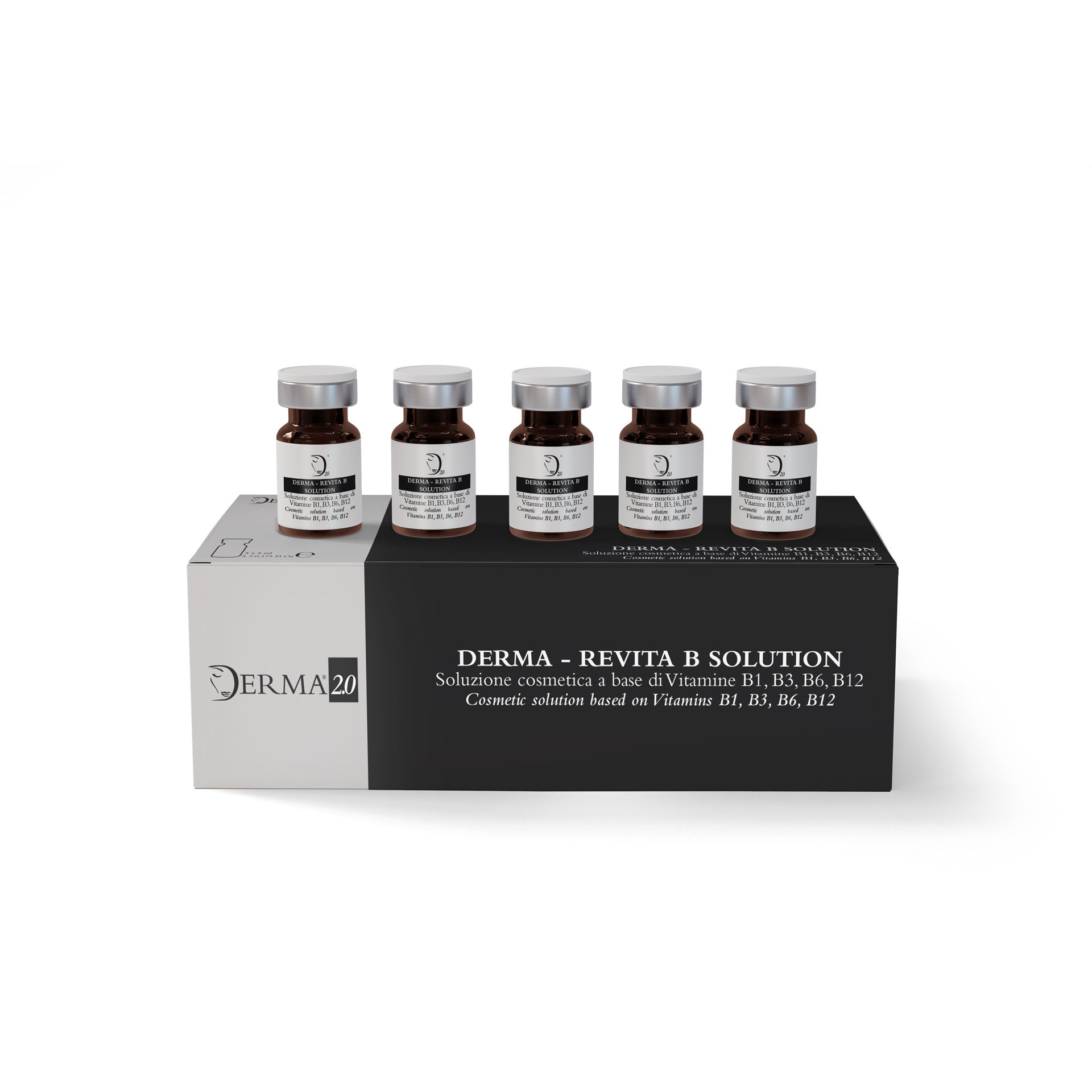 DERMA - REVITA B SOLUTION – 4 Vitamins B in sterile vials - Derma 2.0® Switzerland